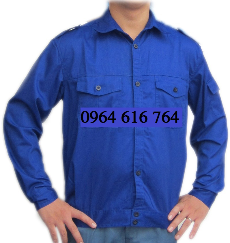 Quần áo bảo hộ xanh công nhân