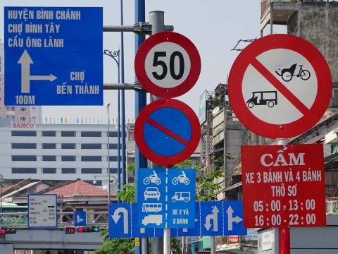 Các loại biển bao giao thông đường bộ Việt Nam 2018
