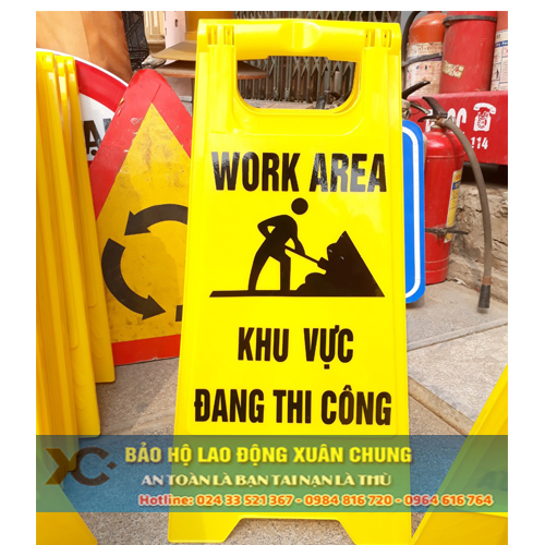 Biển báo chữ A - Khu Vực Đang Thi Công